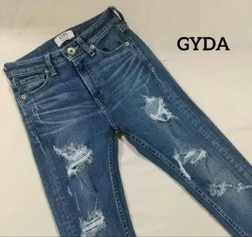 GYDA 제이다 스키니 데님 데미지 데님 S 사이즈
