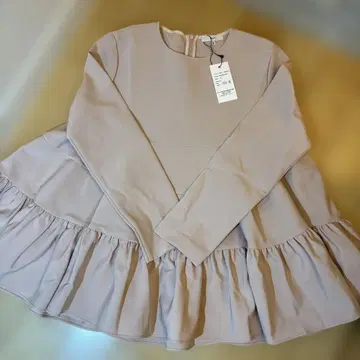 yori 프릴 달린 긴팔 상의 38 핑크