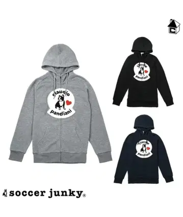 사커 정키 후드티 블랙