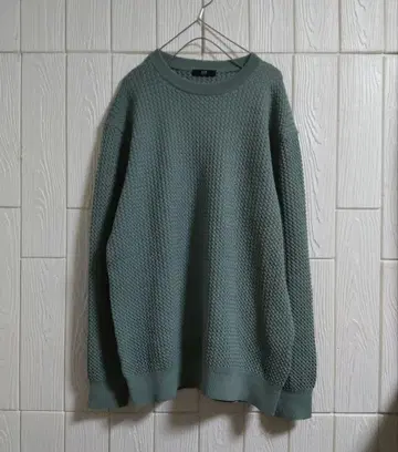 23구 HOMME 크루넥 니트 라이트 그린 50 사이즈 새상품급