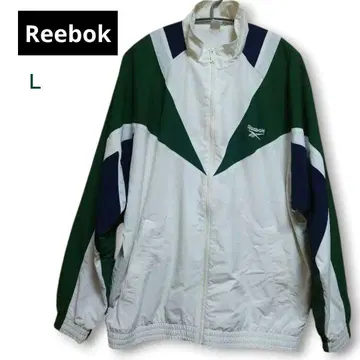 리복 블록 컬러 윈드 브레이커 나일론 자켓 L