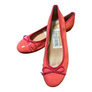 미사용품 farfalle 코랄 핑크 플랫슈즈 35