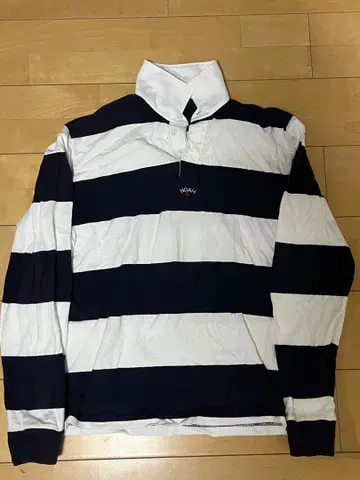 NOAH 보더 피케 셔츠 L 사이즈