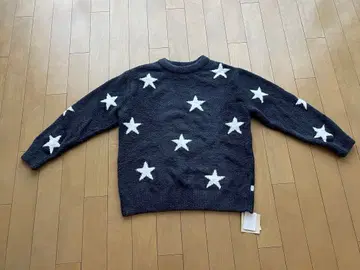 새상품 상태 젤라또피케 별 패턴 네이비 풀오버 상의 SM 룸웨어