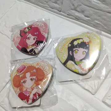 비밀의 아이프리 DMM 스크래치 하트 캔뱃지 3개 세트