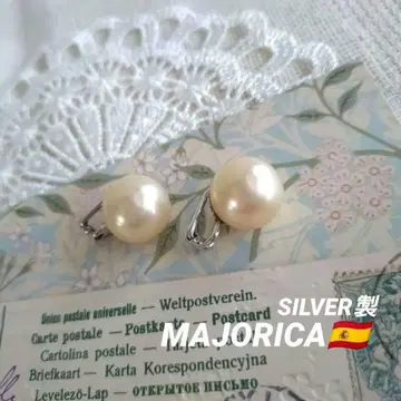 MAJORICA 마조리카 펄 실버 925 귀찌 스페인산