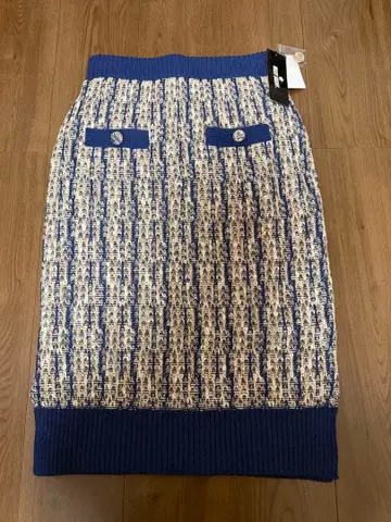 마리콴트 팬시 니트 트위드 스커트