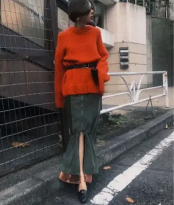 AMERI Vintage DRAWSTRING ZIP SKIRT