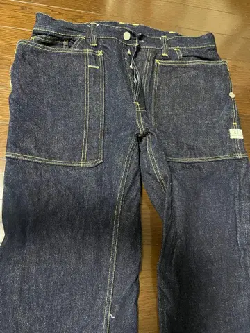 SASSAFRAS Fall Leaf R Pants (14oz Denim)