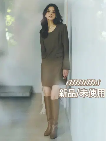 [ 미사용 새상품 ] anuans 박스 미니 원피스