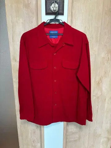 Pendleton 90년대 빨간색 울 보트 셔츠 9