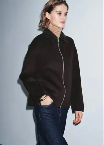 zara 울 혼방 자켓 브라운 cos h&m