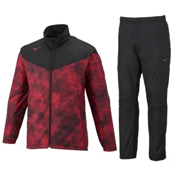 미즈노 브레스서모 워머 자켓 팬츠 레드 L 사이즈