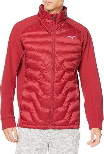 미즈노 테크필 하이브리드 자켓 팬츠 레드 L 사이즈