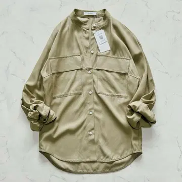 택 포함 새상품 CINOH 레이온 트윌 셔츠 드레이프감 정가 37400엔