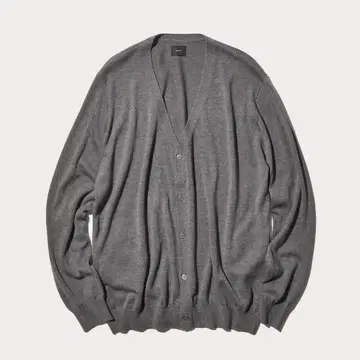 [새상품] Washable Knit Cardigan 그레이 L 사이즈