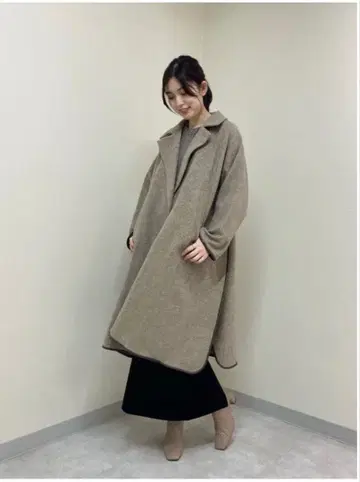 Demi-LuxeBEAMS 케이프 라이크 코트