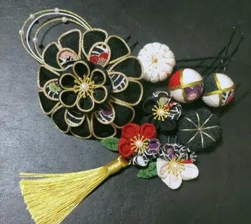 츠마미자이쿠 크레이프 원단 일본 의류용 머리 장식