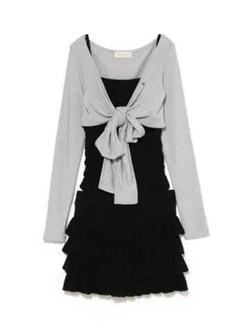 andmary Candice frill set up black