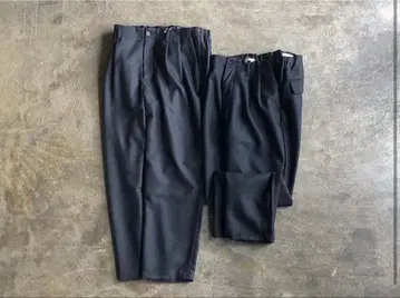 still by hand 울 이지 2턱 슬랙스 48 차콜