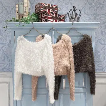 cocodeal 정가 9,680엔 사이즈 2 팬시 페더 니트