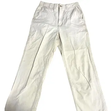 Duck Head 아이보리 치노 팬츠 빈티지 스트레이트 레그 데님