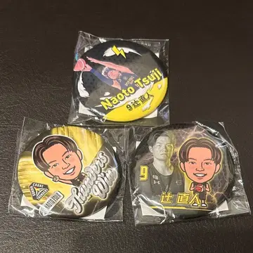 군마 클레인썬더즈 츠지 나오토 캔뱃지 3개 세트