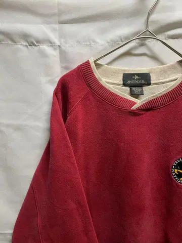 80s90s ANTIGUA 래글런 슬리브 맨투맨 빈티지