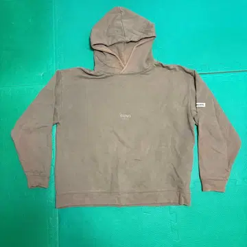 SUNG1975 베이지 후드 부착 후드티