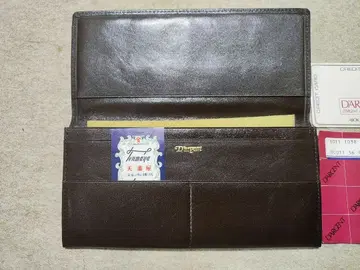 D'argent ajioka 아지오카 다크 브라운 장지갑 ganzo