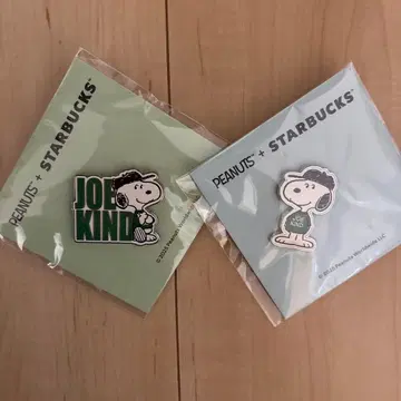 스누피 핀 배지 PEANUTS + STARBUCKS