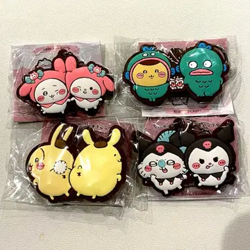 치이카와 산리오 캐릭터즈 단짝 러버 마스코트 4종 세트