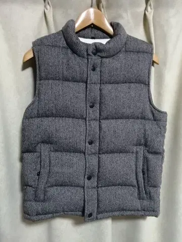 무인양품 트위드 그레이 다운 베스트 S 사이즈