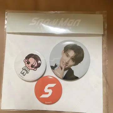 Snow Man 핀 배지 세트 3개 세트