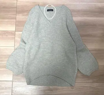 새상품급 그린 라벨 릴랙싱 예쁜 색감 뉴앙스 컬러 니트 그레이 계열