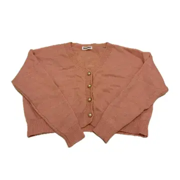 핑크 가디건 긴팔