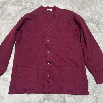 레터드 가디건 100% 울