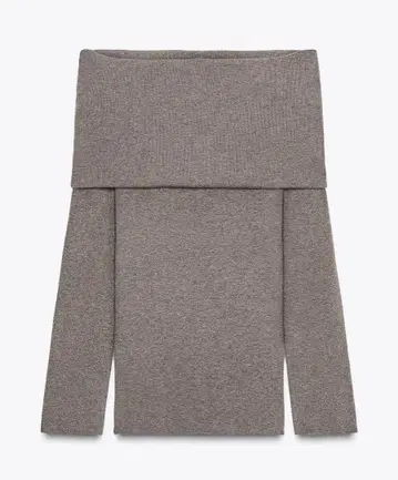 ZARA 개더 스트랩 니트탑 S 사이즈