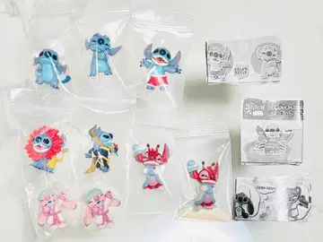 디즈니 스티치 캡슐 토이 피규어 세트