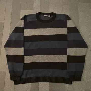 90s ST.JOHN'S BAY 멀티 보더 코튼 니트