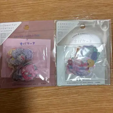 산리오 x 오바케누 플레이크씰 세트