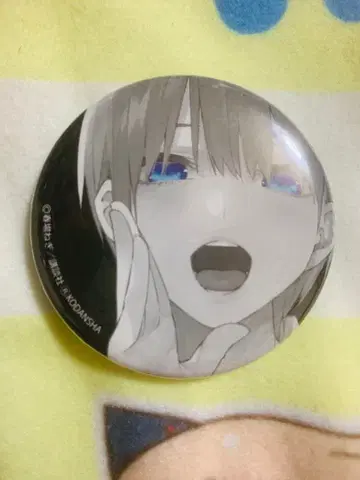 흑백 이치카 5등분의 신부 The캐릭터SHOP 캔뱃지