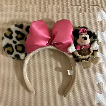 디즈니 머리띠 미니 레오파드 무늬