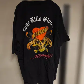 Ed Hardy 스컬 하트 T셔츠 4L 택 포함 새상품