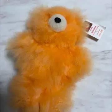 오렌지 컬러 알파카 봉제 인형 곰