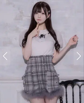 pium 퍼 리본 니트