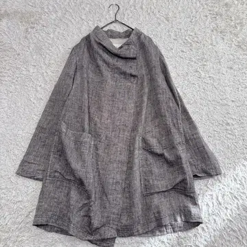 센소유니코 이오콤이오 코튼 린넨 겉옷 스프링 코트 40