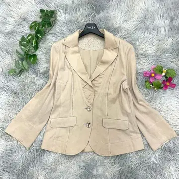 [에스피에] 베이지 테일러드 자켓 (40) 이토킨 무지 L