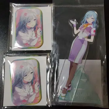 프로세카 컬러풀 스테이지 히노모리 시즈쿠 아크릴 스탠드 & 캔뱃지 세트