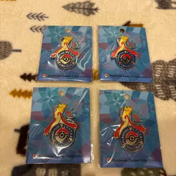 포켓몬 센터 카나자와 한정판 로고 핀즈 4개 세트